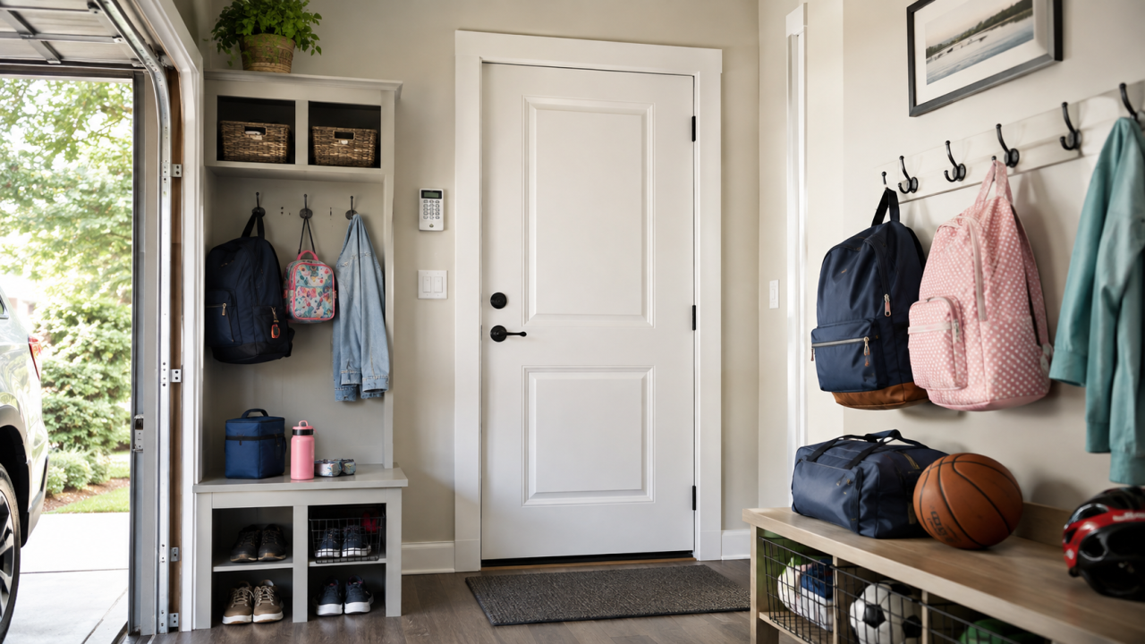 B2ap3 Large Garage Entry Door Security For Busy Families